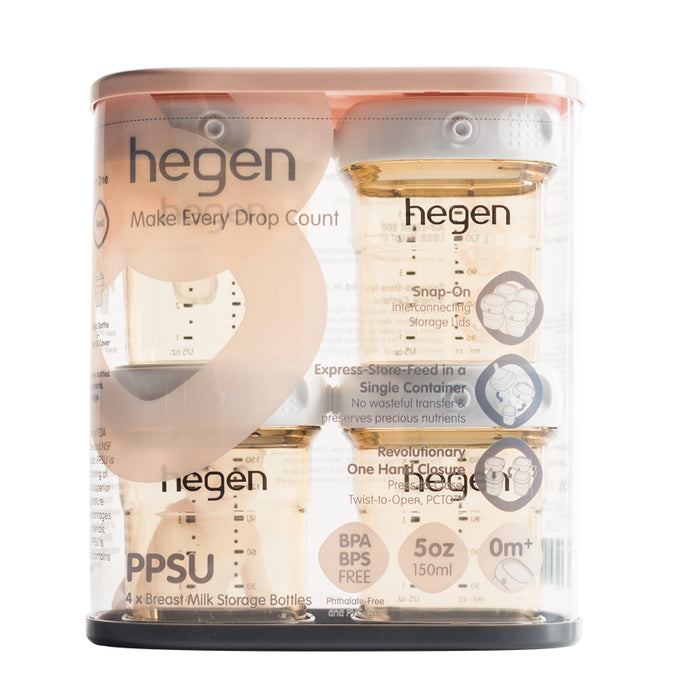 Hegen PCTO 150ml Breast Milk Storage PPSU (4 pack)