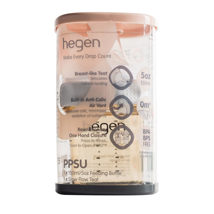 Hegen PCTO  150ml/5oz Feeding Bottle PPSU Slow Flow Teat