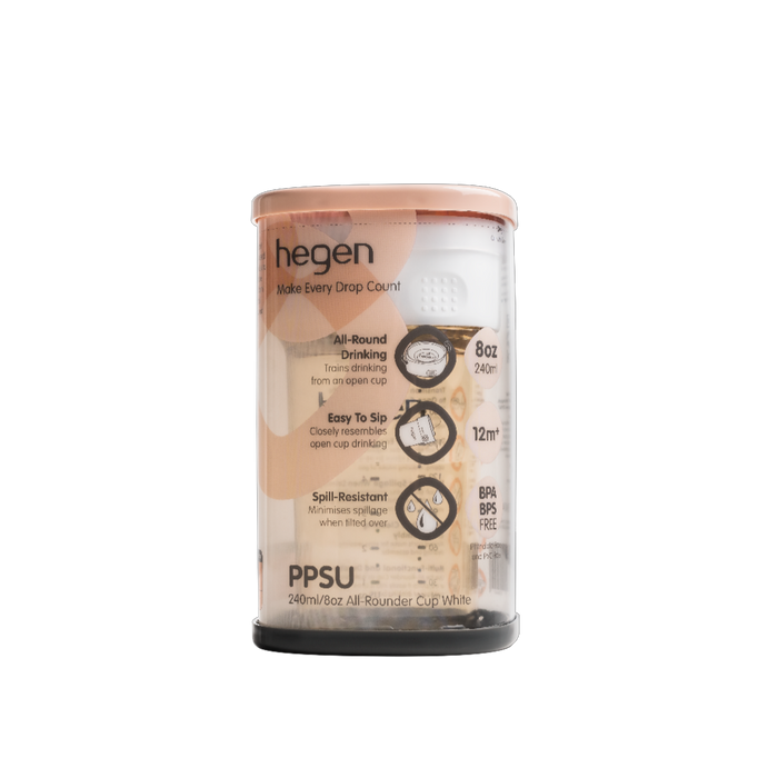 *NEW* Hegen PCTO™ 240ml/8oz All-Rounder Cup PPSU White