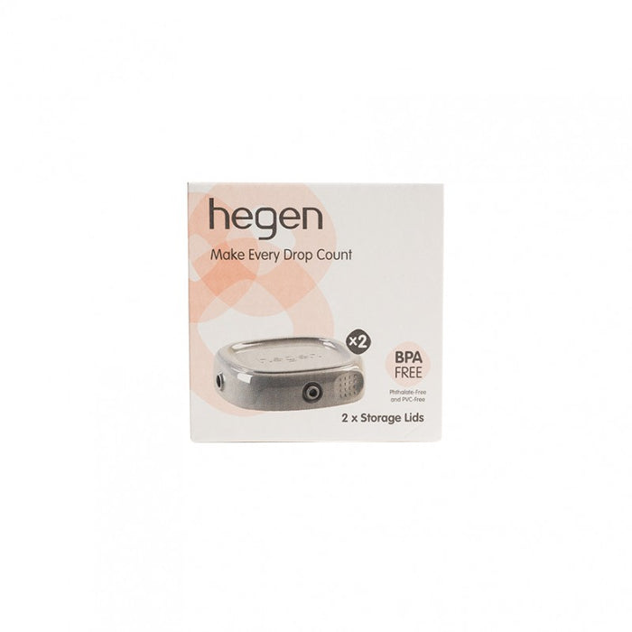 Hegen PCTO Breast Milk Storage Lid, 2-Pack (White)